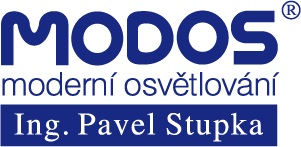 Logo: Ing. Pavel Stupka - MODOS - modern osvtlovn